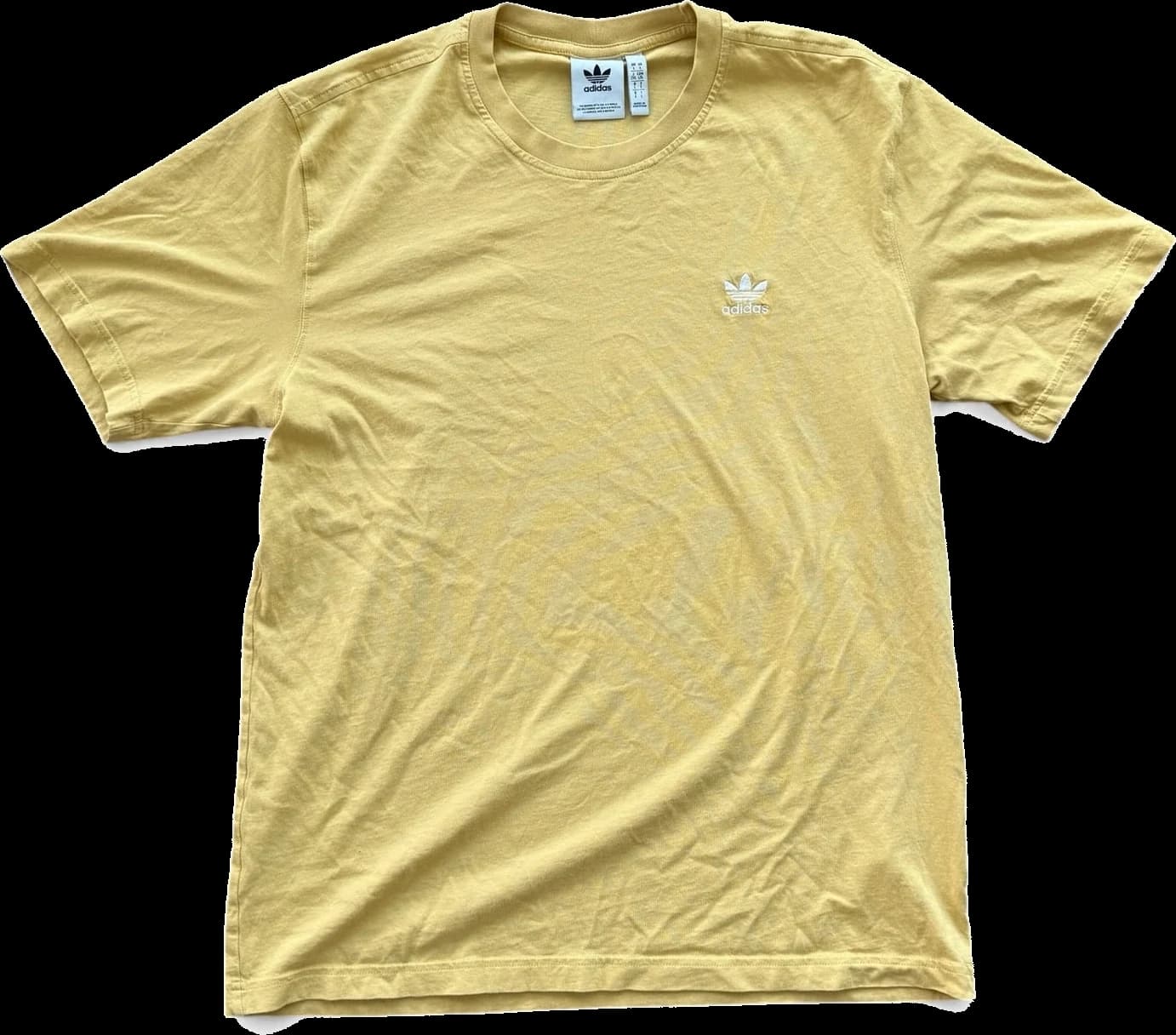 Yellow Adidas tee front