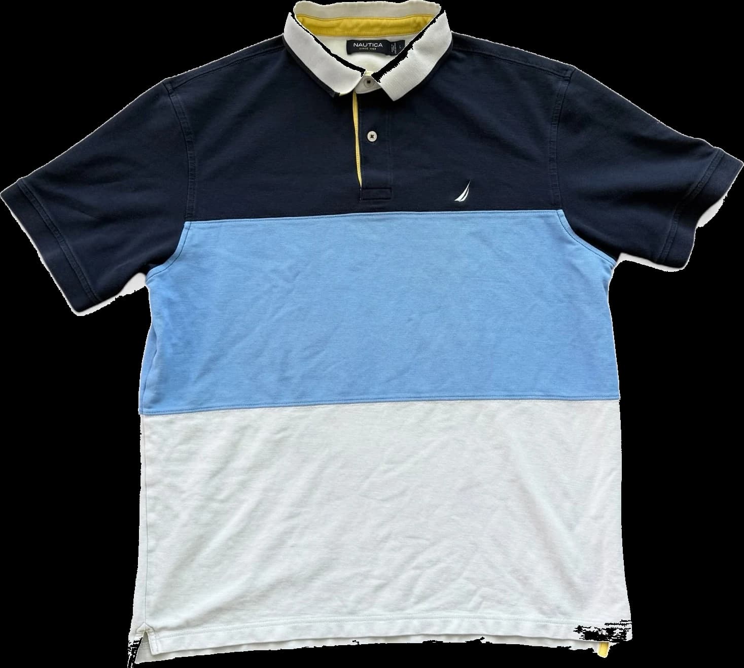 Nautica colorblock polo front