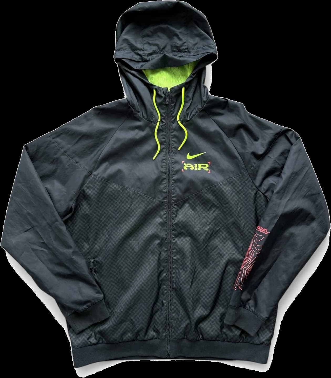 Black Nike Air jacket front