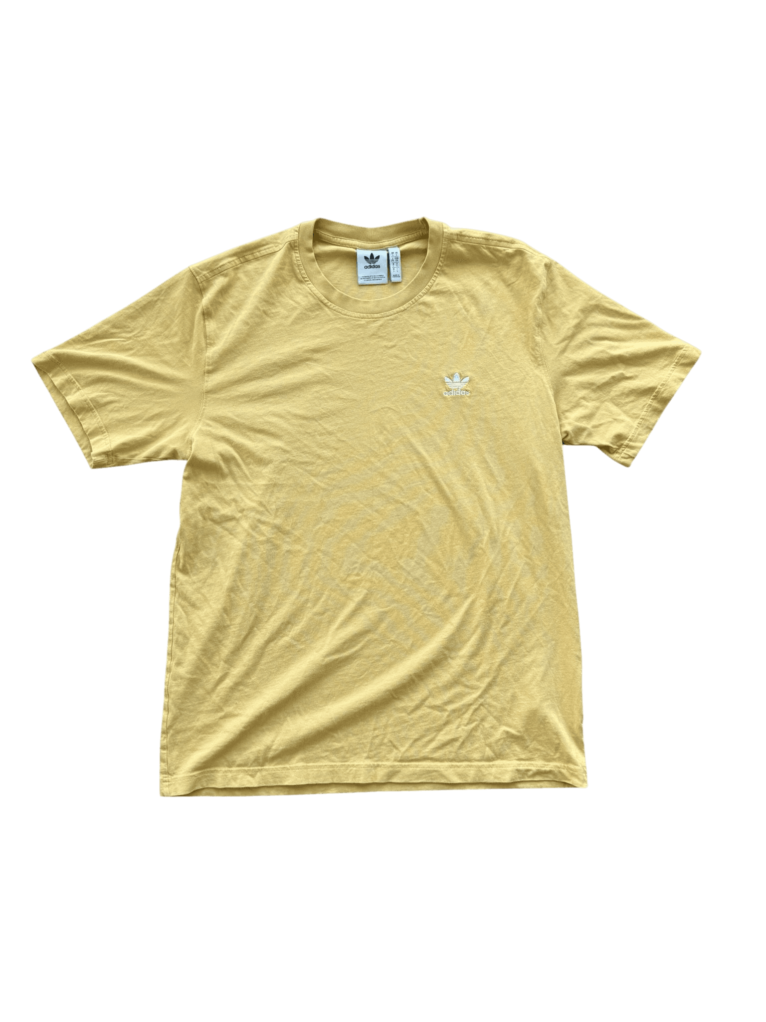 Adidas Originals Trefoil Logo T-Shirt Mustard Yellow Size L primary product image