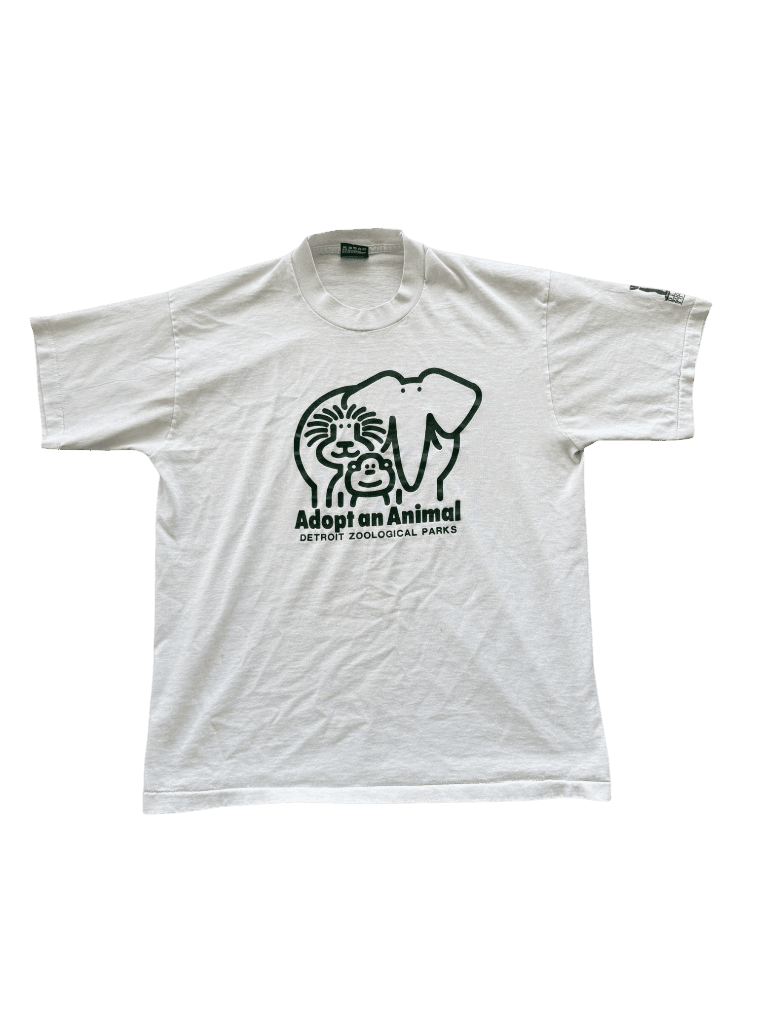 Vintage 90s Detroit Zoological Parks Adopt an Animal T-Shirt Size L primary product image