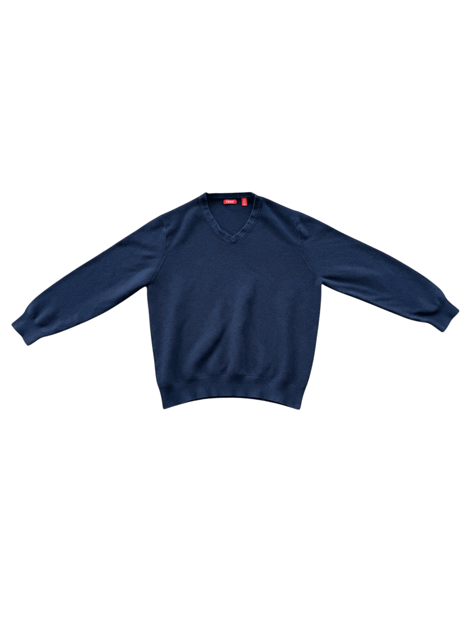 IZOD Men's Navy Blue V-Neck Sweater Size XL primary product image