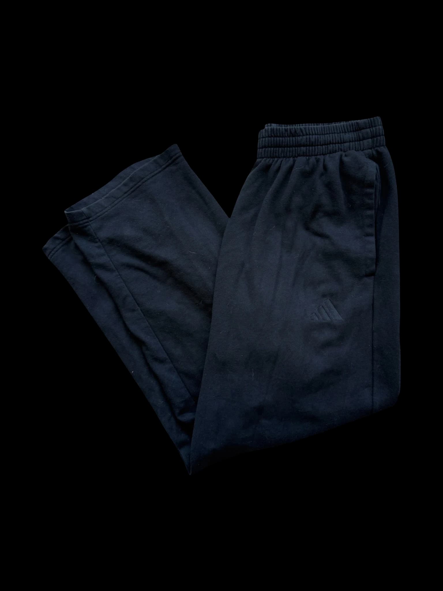 Adidas Men's Black Fleece Essential Sweatpants with Elastic Waist primary product image