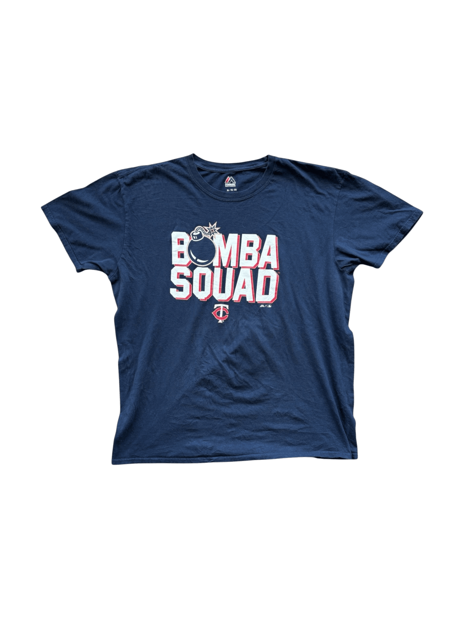 Minnesota Twins Majestic Bomba Squad Navy Blue T-Shirt primary product image