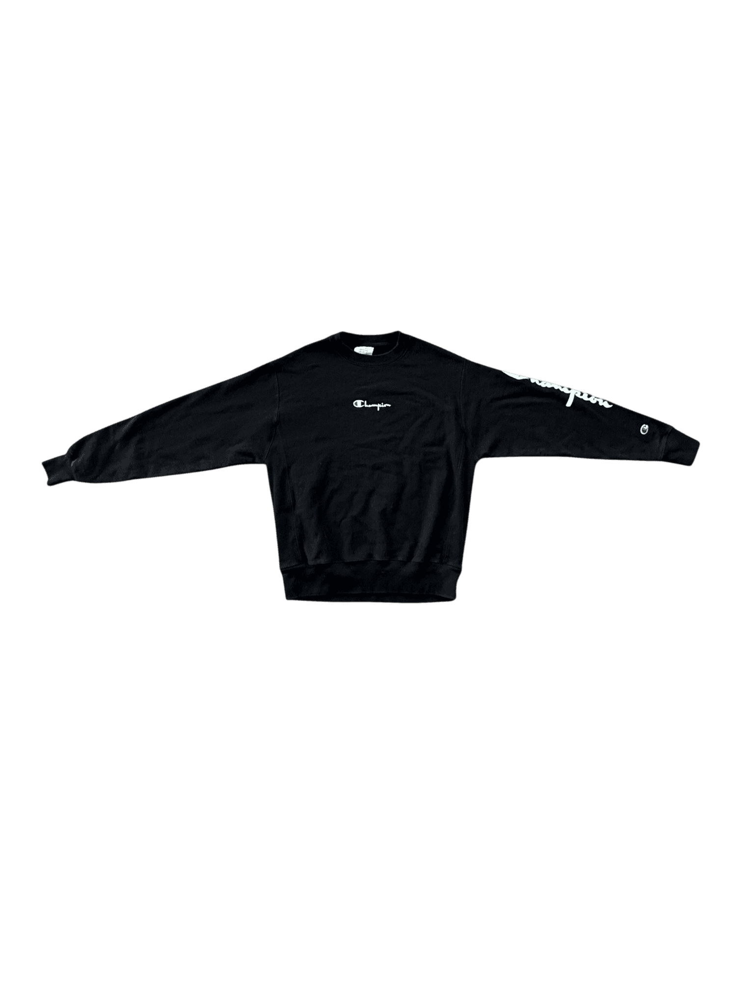 Champion Reverse Weave Crewneck Sweatshirt Black Size Medium primary product image