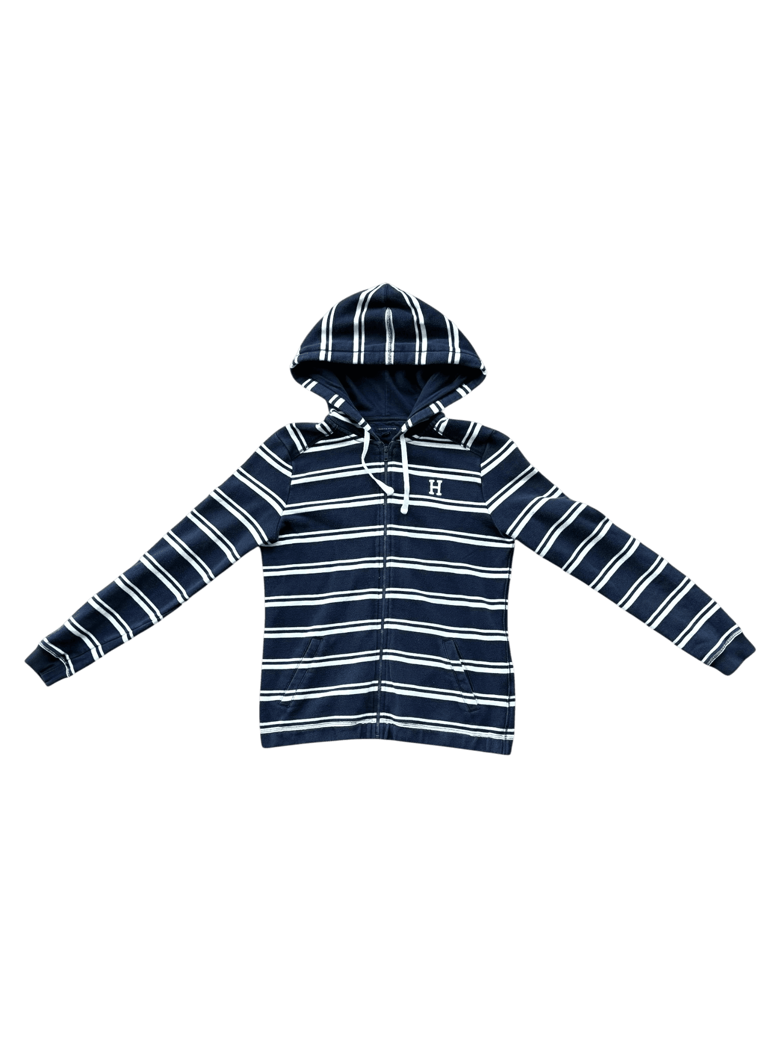 Tommy Hilfiger Striped Zip-Up Hoodie Size S primary product image